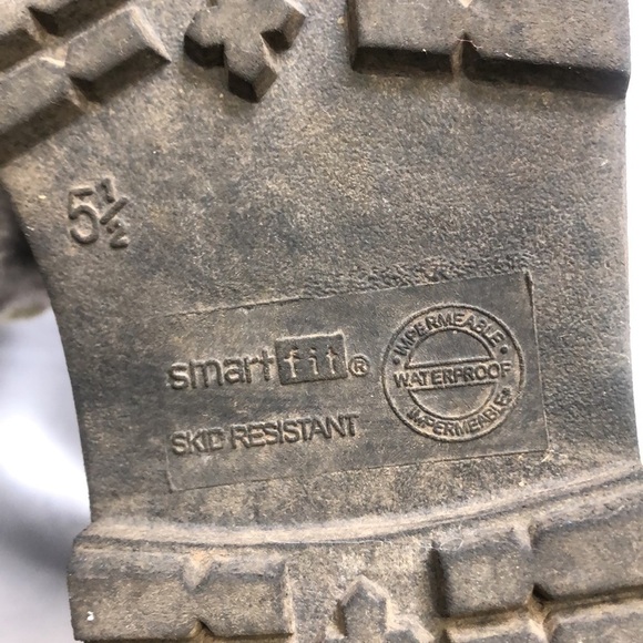 SMART FIT BLACK LACE UP WATERPROOF Combat BOOTS SIZE 5.5 - Picture 9 of 9